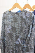 Grey Abstract Pattern Dress