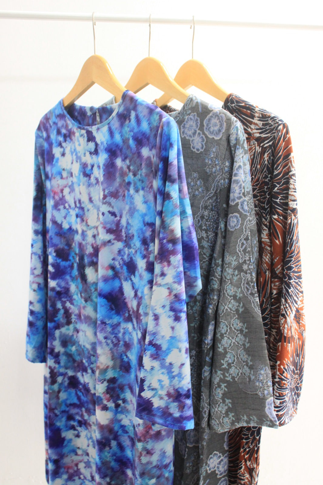 Mix Colour Abstract Pattern Dress